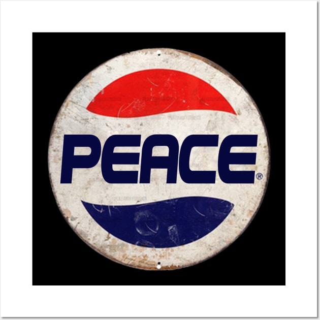 PEACE or PEPSI Wall Art by IJKARTISTANSTYLE